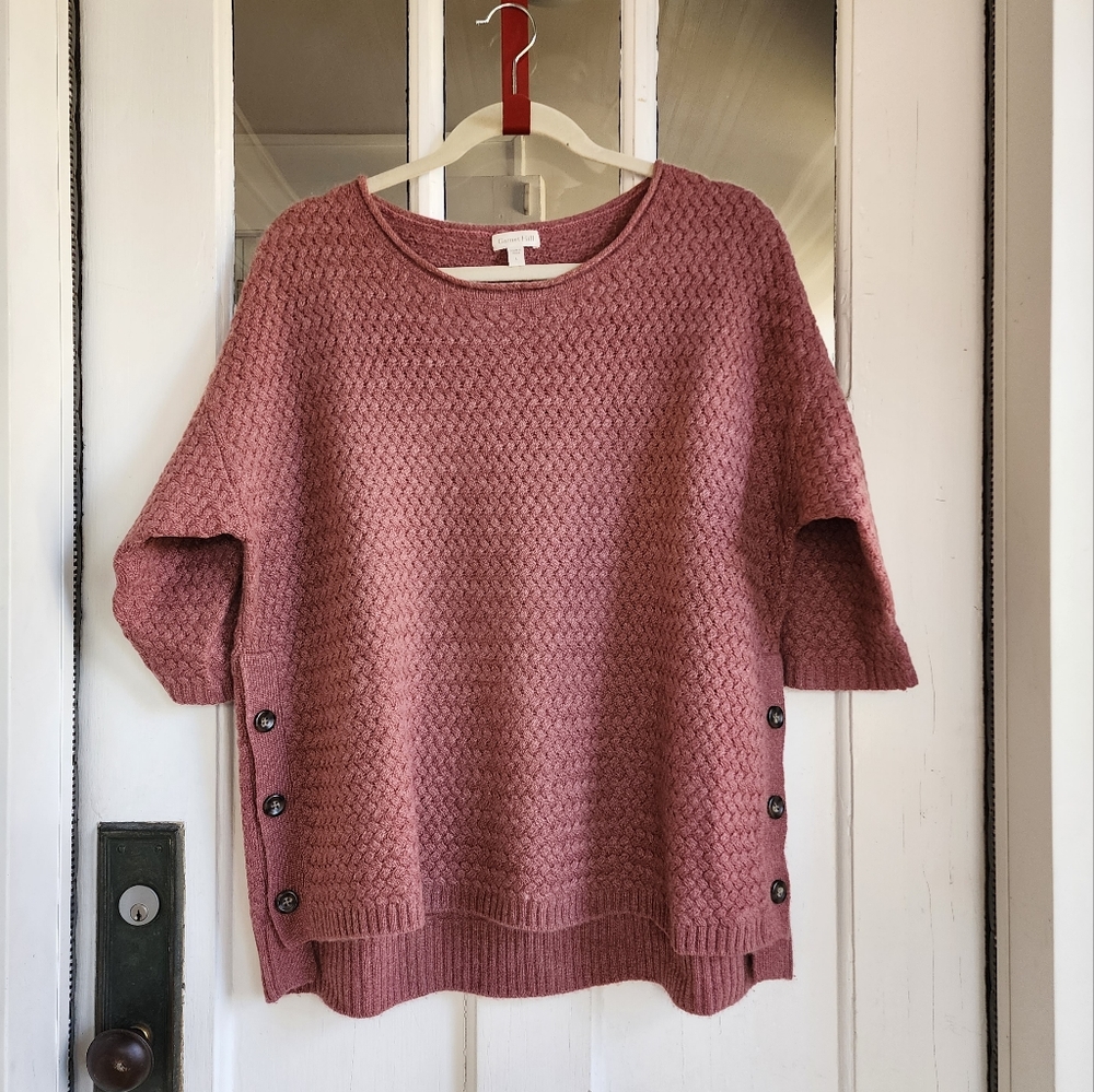 Garnet Hill 100% Cashmere Sweater, Sz L